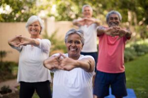 Seniors smile as they discover exercise in senior living communities